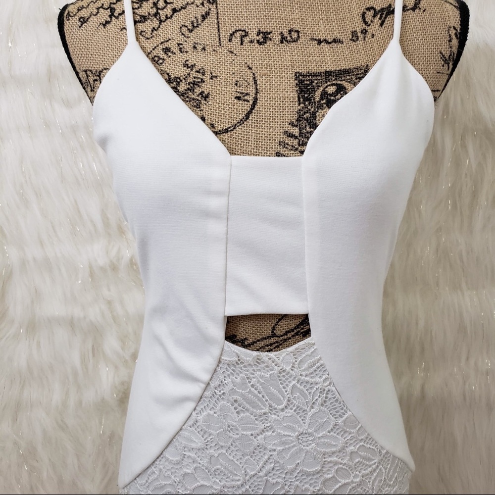 🖤5/$25 Charlotte Russe white lace dress - Picture 3 of 8